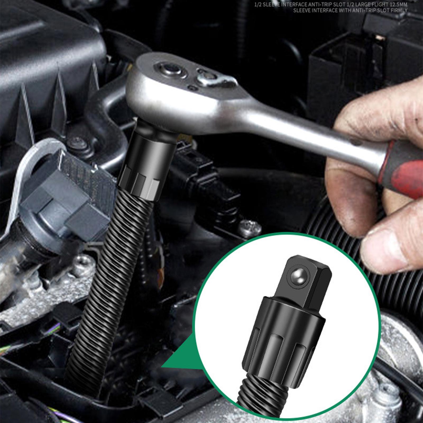 2 шт., гибкий удлинитель головки, трещотка, гибкий набор удлинителей, гибкий эластичный шарнир, соединительное звено для головки C