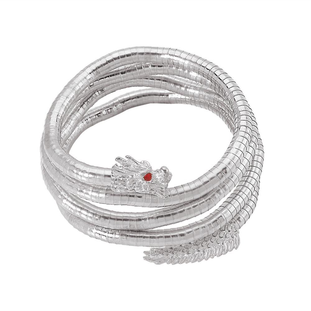 Золотистый Гибкий Чокер Браслет Дракон Новое Гибкое Ожерелье Змея